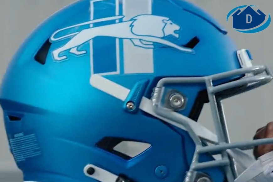 Detroit Lions Logo Redesign and Alternate Helmets